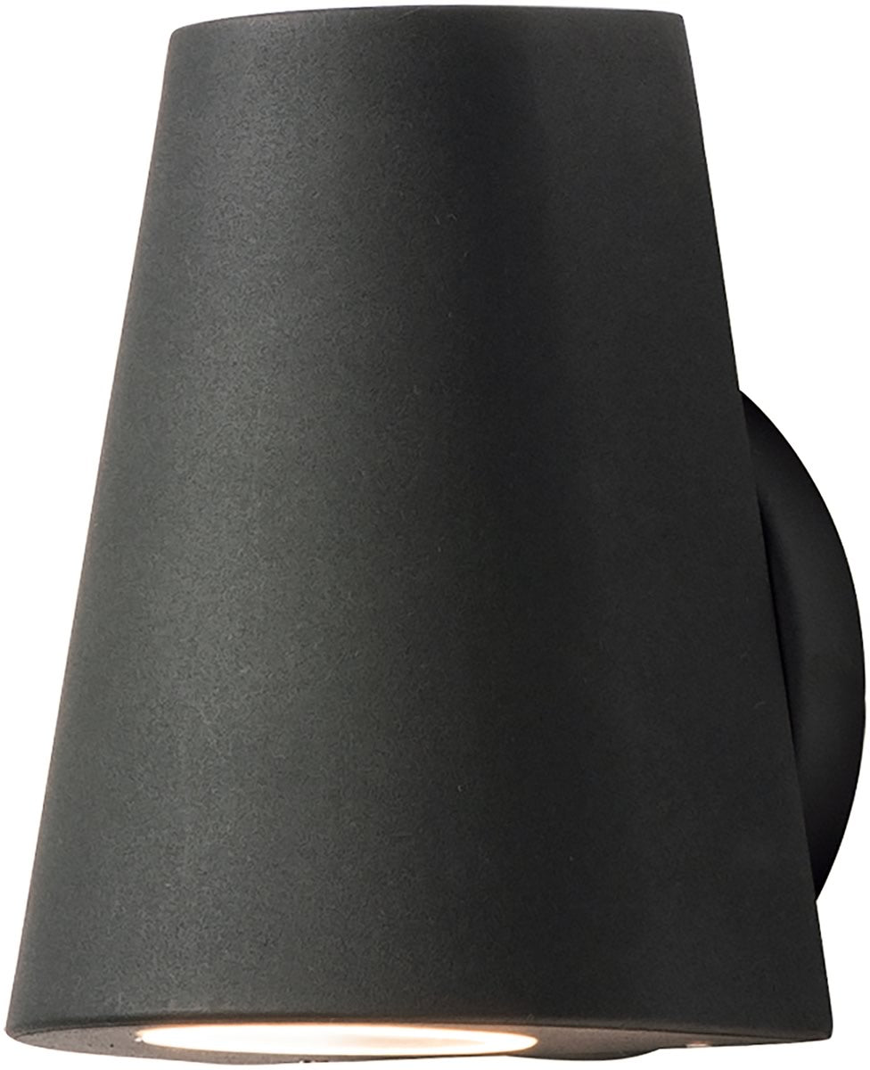 6"H Mini 1-Light Outdoor Wall Mount Black