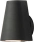 6"H Mini 1-Light Outdoor Wall Mount Black