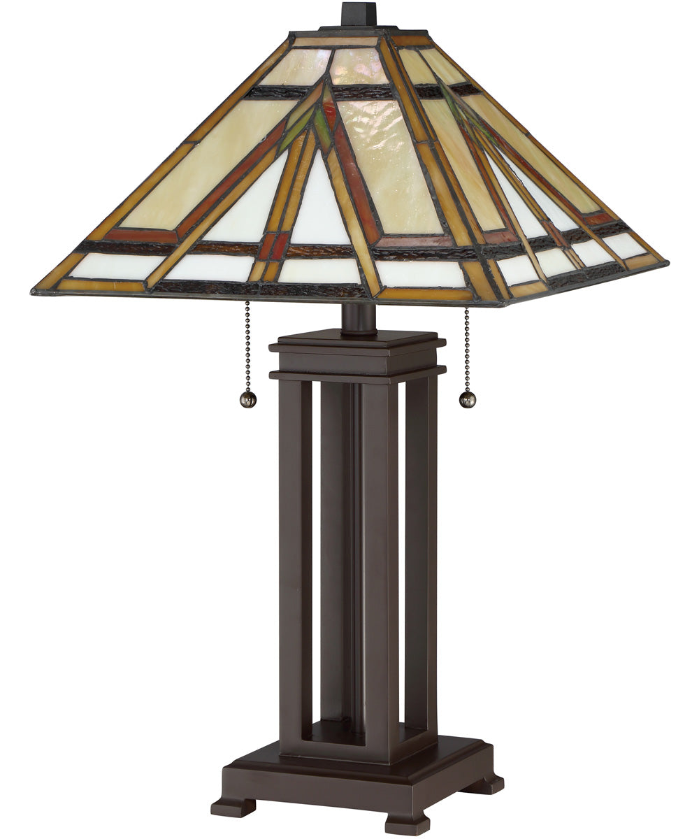 Gibbons Small 2-light Table Lamp Russet