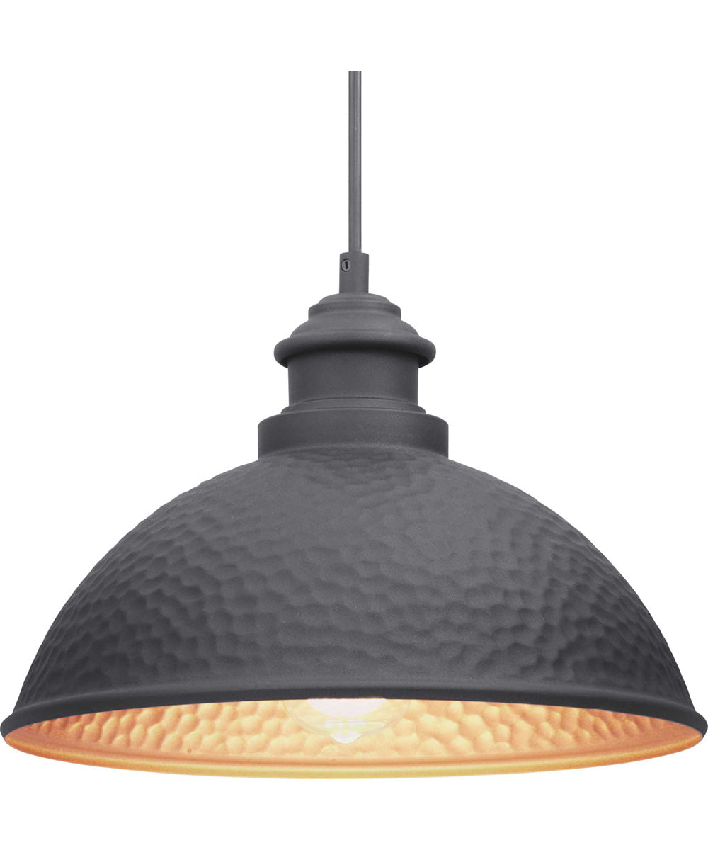 Englewood 1-Light Hanging Lantern Textured Black
