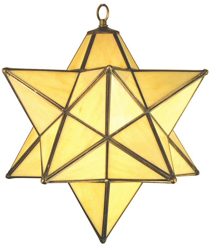 18"W Moravian Star Pendant