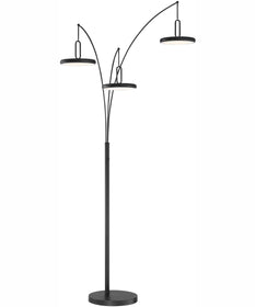 Sailee 3-Light Led 3-Light Arch Lamp Black