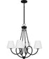 Atkins 4-light Chandelier Matte Black