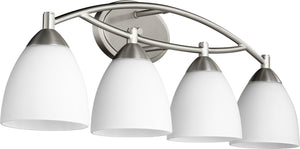 29"W Barkley 4-light Bath Vanity Light Satin Nickel