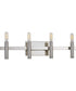 Draper 4-Light Luxe Bath Vanity Light Polished Nickel