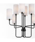 Tamara Day's Charlotte 8-light Chandelier Matte Black