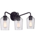 Shayna 3-Light Vanity Flat Black