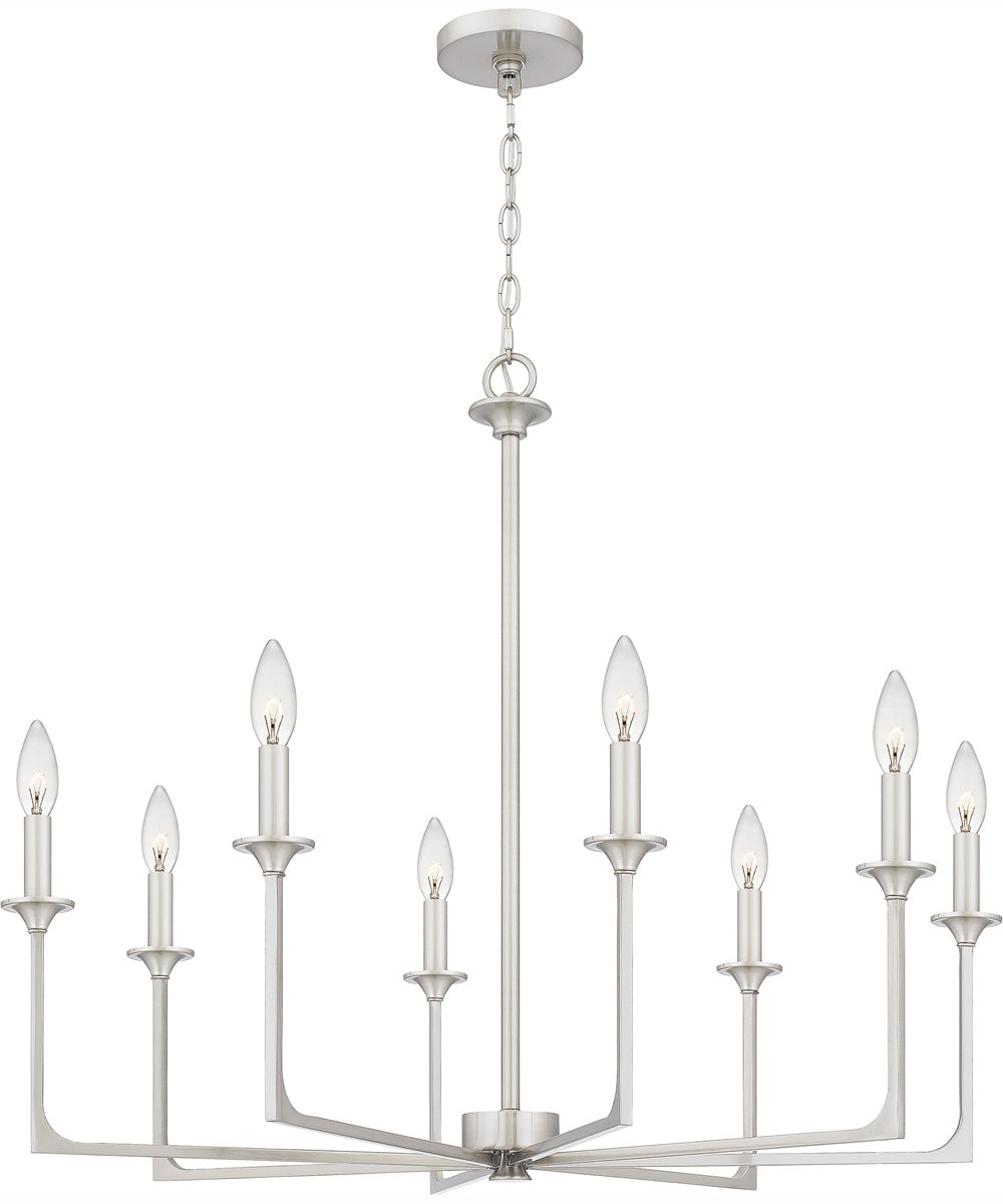 Prescott 8-light Chandelier Brushed Nickel