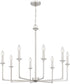 Prescott 8-light Chandelier Brushed Nickel