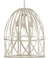 Chastain 3-Light Basket Farmhouse Pendant Light Bleached Oak
