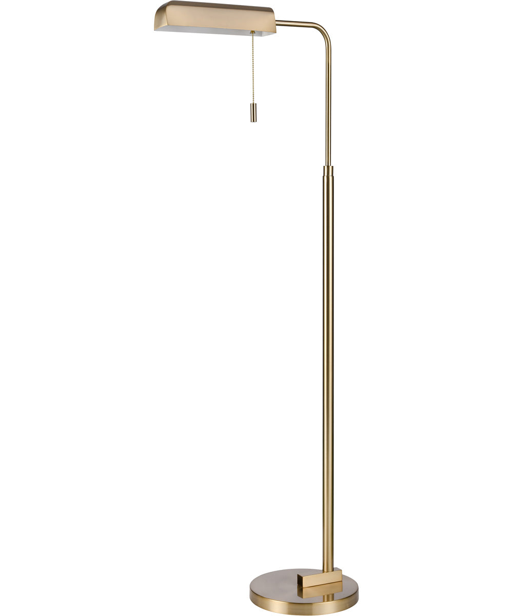 Rockford 50'' High 1-Light Floor Lamp - Satin Brass