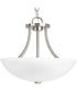 Gather 2-Light 12-7/8" Semi-Flush Convertible Brushed Nickel