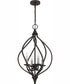 Dupont Large 4-light Pendant Old Bronze