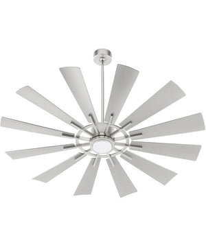 60" Cirque 1-light LED Indoor/Outdoor Patio Ceiling Fan Satin Nickel