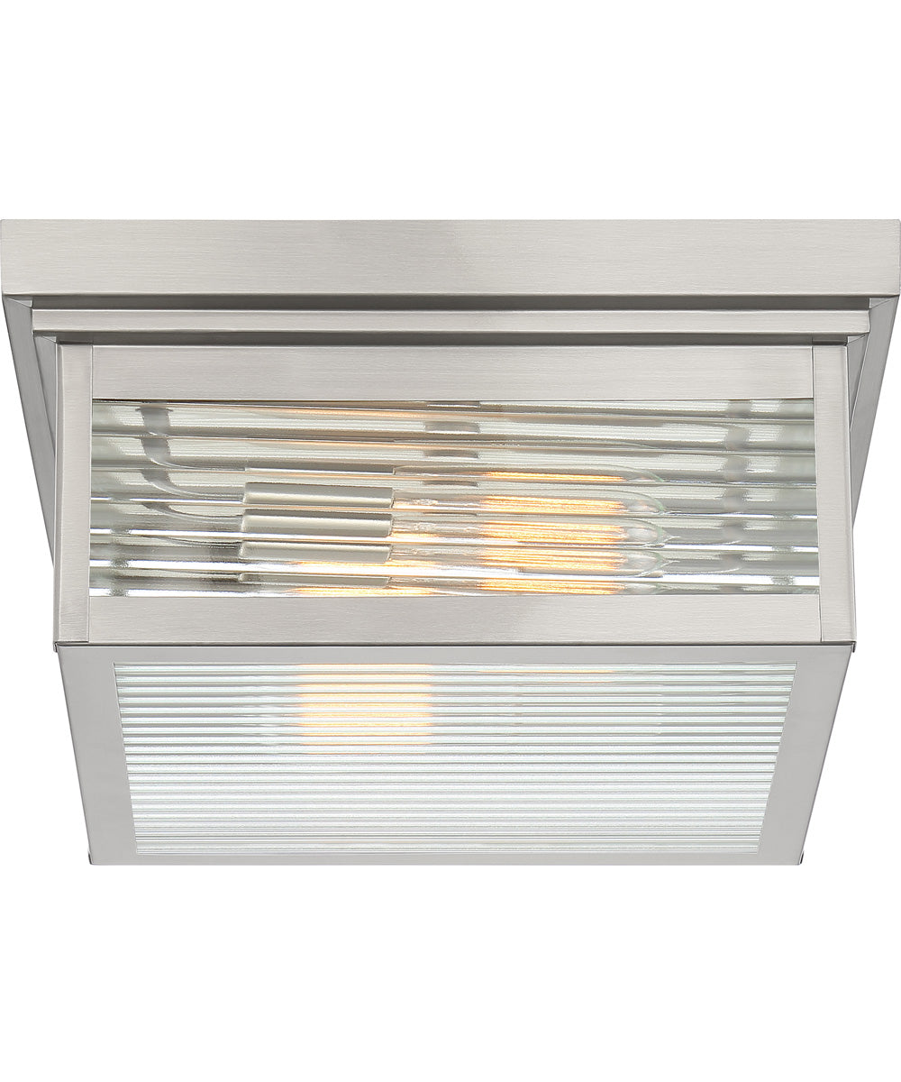 Gardner 2-light Flush Mount Stainless Steel