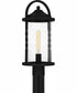 Reece Large 1-light Outdoor Post Light  Coastal Armour Aluminum Earth Black