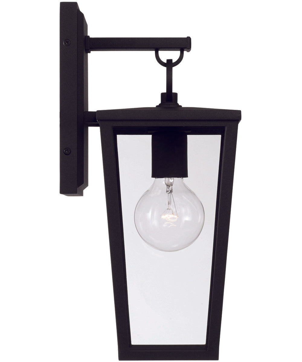 Elliott 1-Light Outdoor Wall-Lantern Rain or Shine - Black
