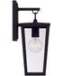 Elliott 1-Light Outdoor Wall-Lantern Rain or Shine - Black