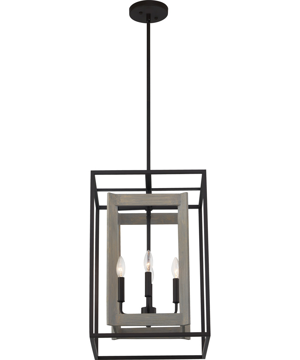 February 4-light Pendant Old Bronze