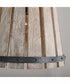 Remi 1-Light Pendant Brushed White Wash and Nordic Iron