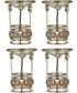 5.25 Inch H Fosca 4-Piece Candle Holder Votive Set (Candles Not Included)