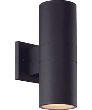 Pillar 1-Light LED Outdoor Wall Light Textured Matte Black