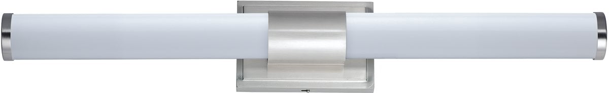 30"W Optic LED 2-Light Bath Vanity Satin Nickel