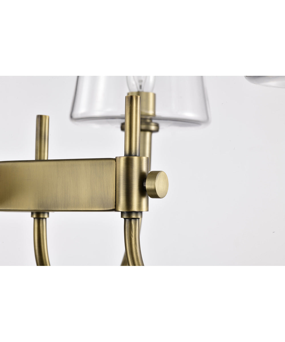 Brookside 6-Light Pendant Vintage Brass