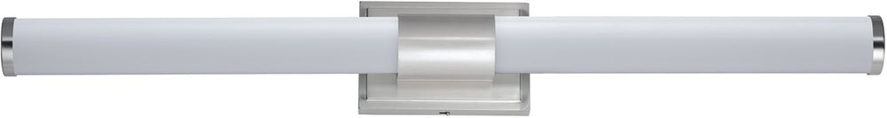 36"W Optic LED 2-Light Bath Vanity Satin Nickel