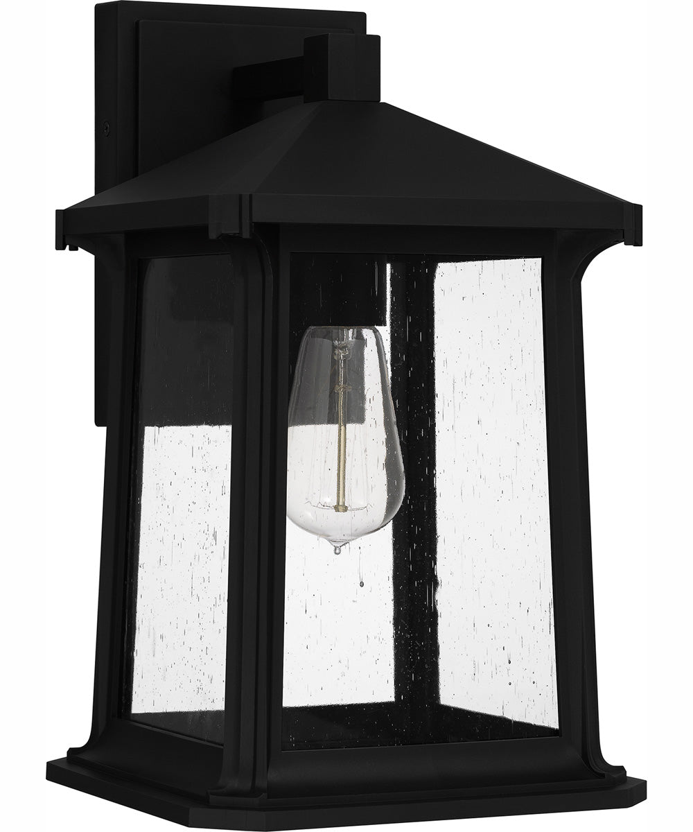 Satterfield Large 1-light Outdoor Wall Light  Coastal Armour Matte Black
