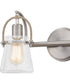 Stafford Medium 2-light Bath Light Brushed Nickel