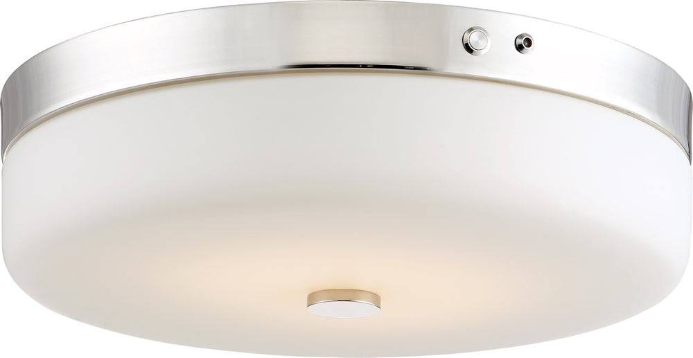15"W 1-Light LED Polished Nickel