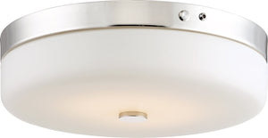 15"W 1-Light LED Polished Nickel