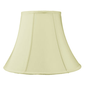 16"W x 11"H SLIP UNO FITTER Egg Shell Shantung Bell Lampshade