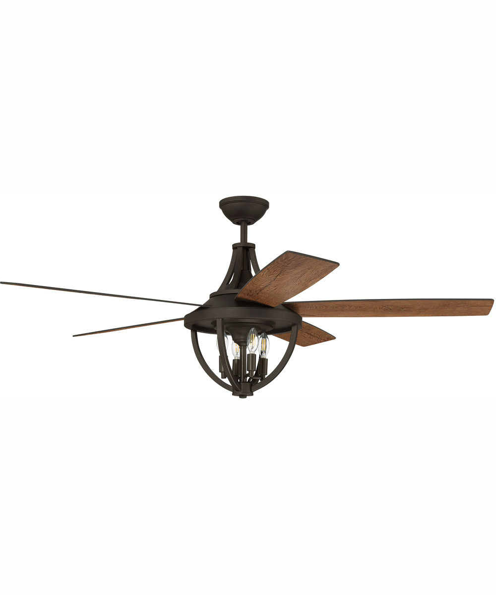 56" Nash 4-Light Indoor/Outdoor Ceiling Fan Espresso