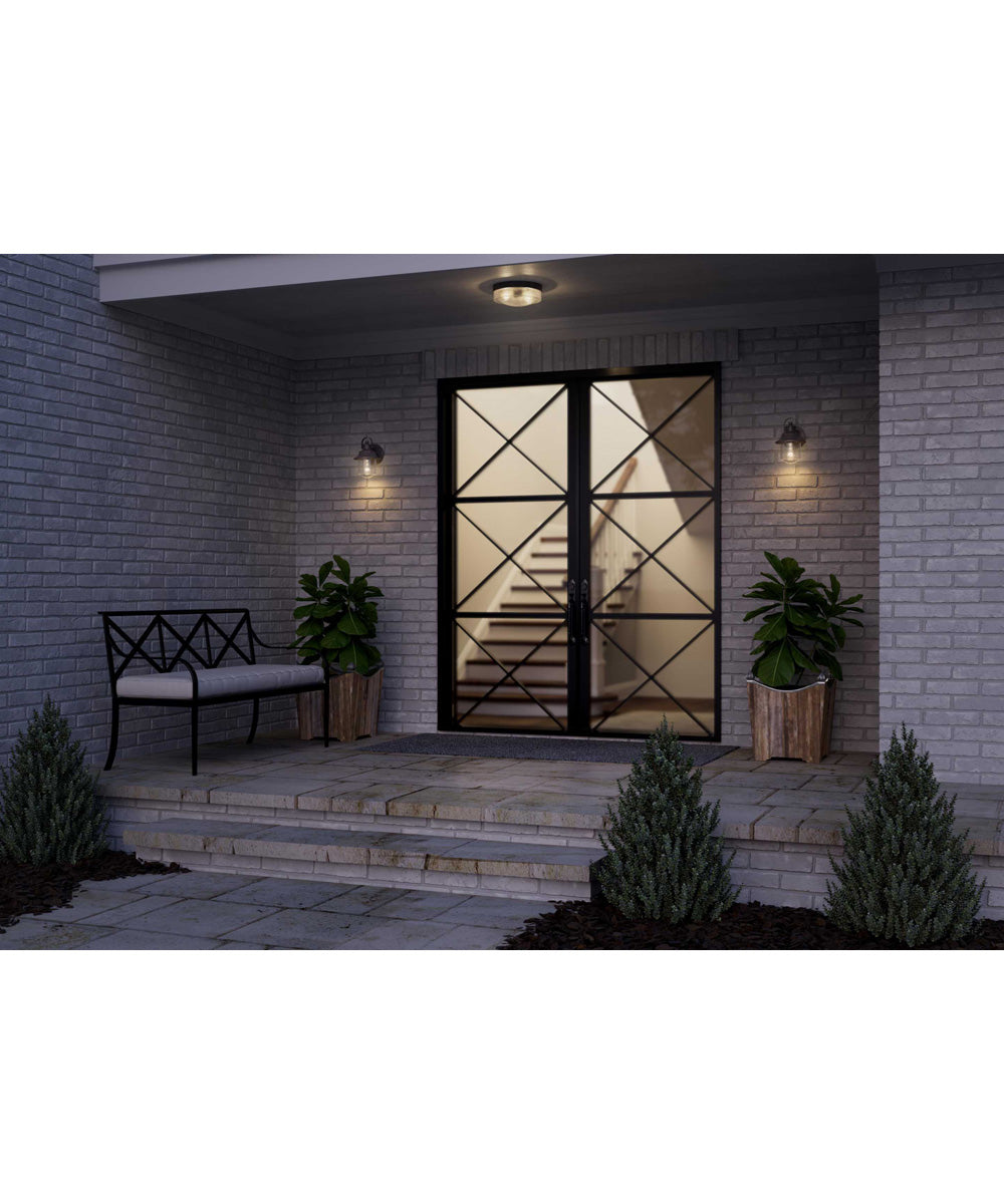 Weldon 1-Light Small Wall Lantern Textured Black