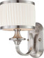 9"W Candice 1-Light Vanity & Wall Brushed Nickel