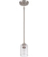 Stowe 1-Light Mini Pendant Brushed Polished Nickel