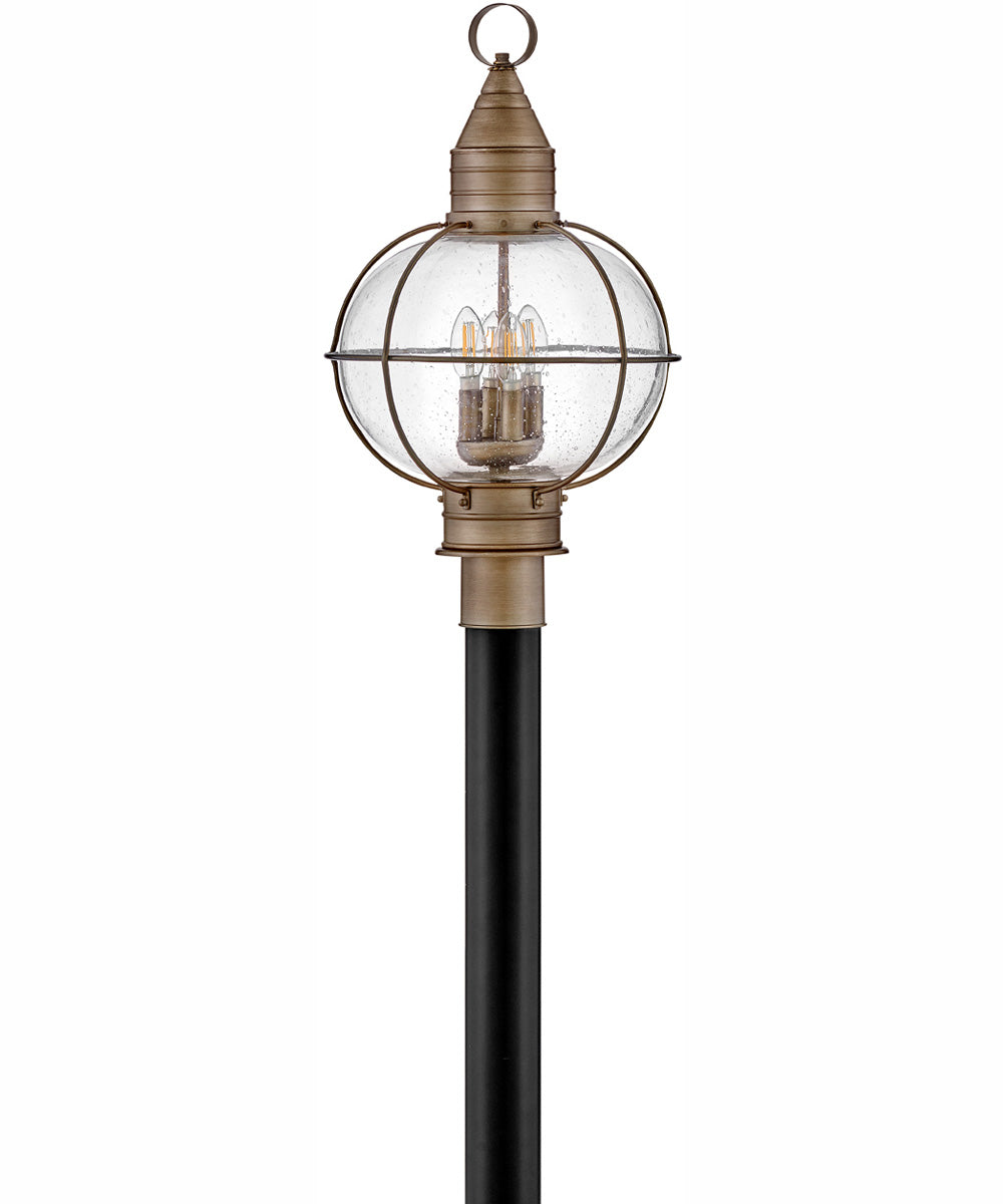 Cape Cod 4-Light Large Post Top or Pier Mount Lantern in Burnished Bronze