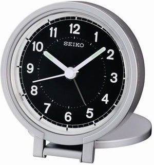 Travel Alarm Clock with Folding Stand, Dial Light, and Beep Alarm with Snooze