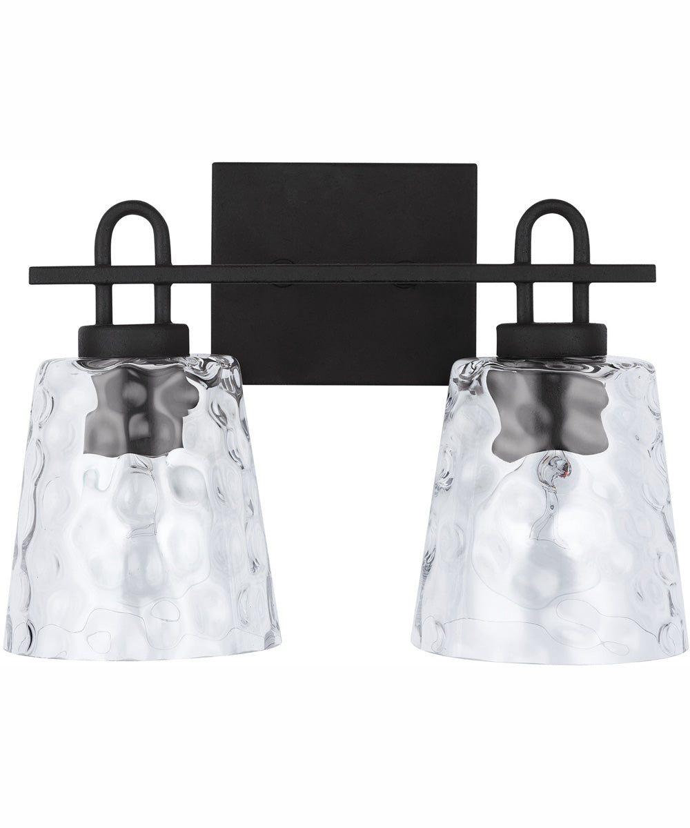 Fenton 2-Light Vanity Black Iron
