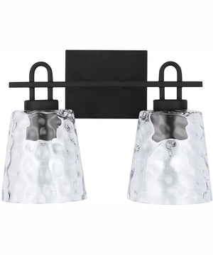 Fenton 2-Light Vanity Black Iron