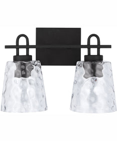 Fenton 2-Light Vanity Black Iron
