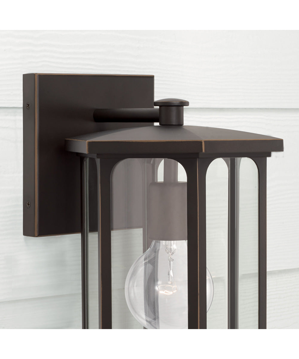 Walton 1-Light Outdoor Wall-Lantern Rain or Shine - Oiled Bronze