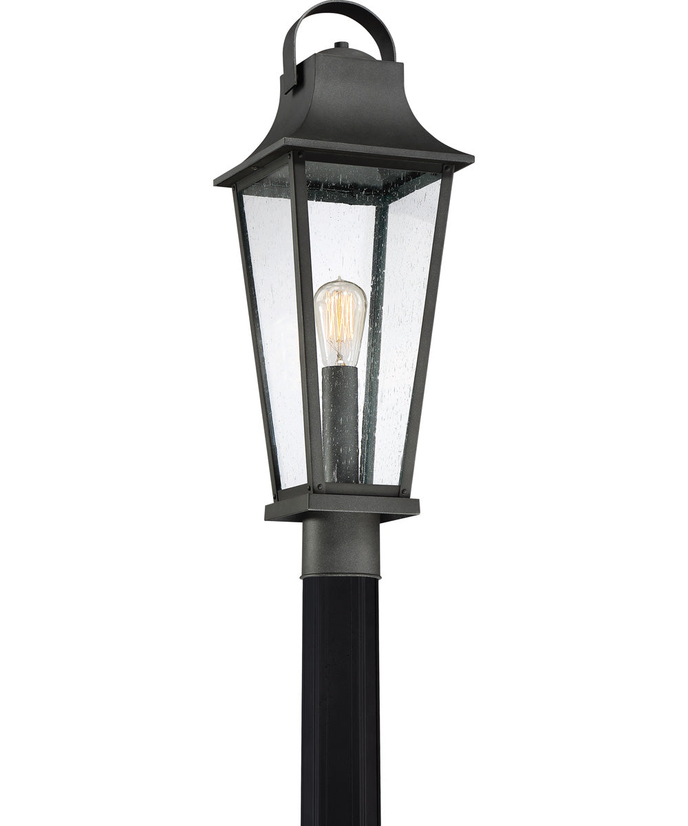 Galveston Large 1-light Outdoor Post Light Mottled Black