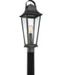 Galveston Large 1-light Outdoor Post Light Mottled Black