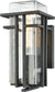 Elk Lighting Croftwell 1-Light Outdoor Wall Sconce Textured Matte Black/Clear Glass 451851
