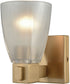 Elk Lighting Ensley 1-Light Vanity Satin Brass/Frosted Glass 119901