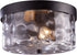 Elk Lighting Grand Aisle 2-Light Outdoor Flush Mount Hazelnut Bronze with Transparent Glass 422532
