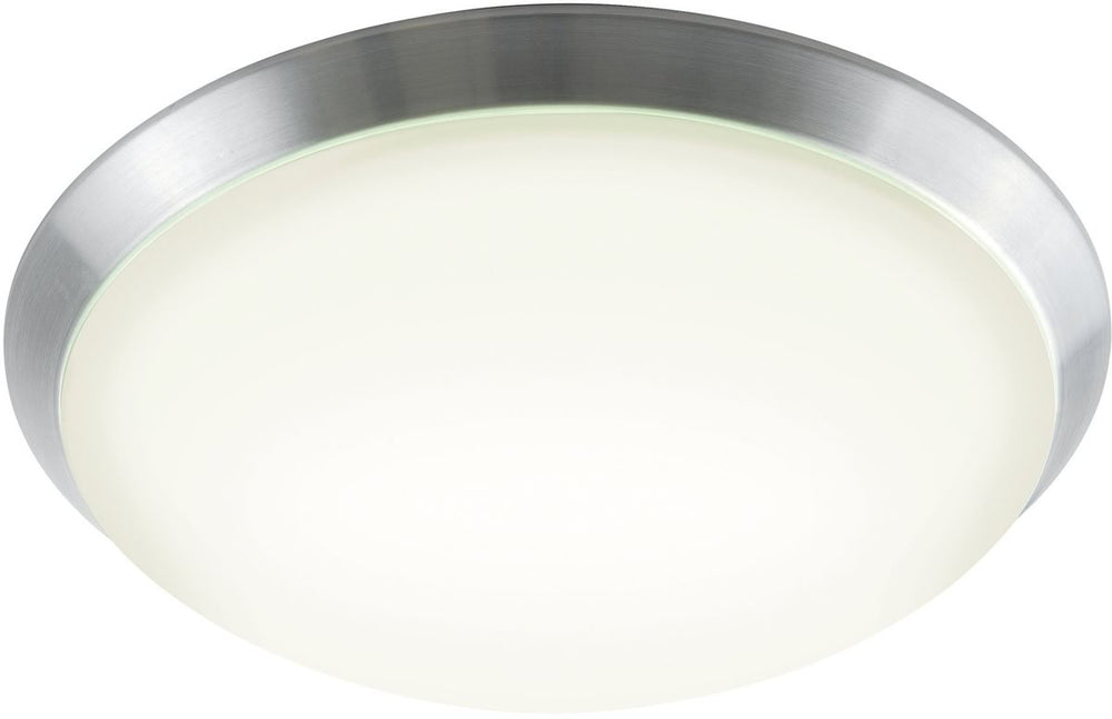 Elk Lighting Luna Flushmount Brushed Aluminum/White Polycarbonate FML5001098